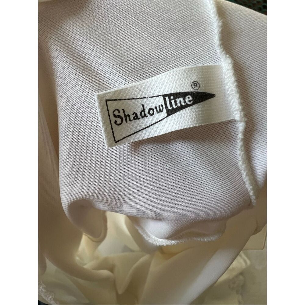 Shadowline Vintage Slip Full Nightgown Ivory Lace size Small - Picture 3 of 8